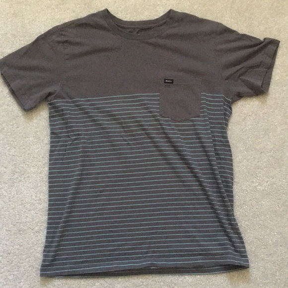 RVCA Other - Striped RVCA Pocket T-Shirt
